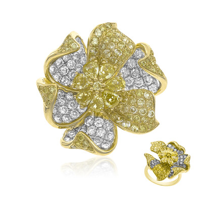 Bague en or et Diamant SI2 jaune (CIRARI)