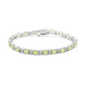 Bracelet en argent et Péridot de Birmanie