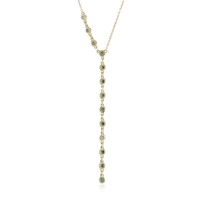 Collier en or et Diamant bleu ciel VS1