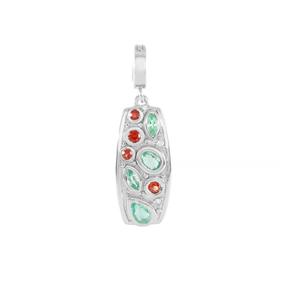 Pendentif en argent et Emeraude de Russie