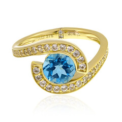 Bague en or et Topaze de Marambaia (de Melo)