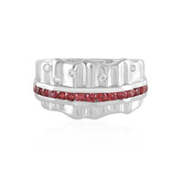 Bague en argent et Rubis de Tanzanie (de Melo)