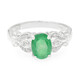 Bague en argent et Emeraude de Bahia