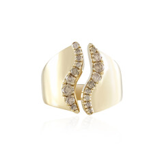 Bague en argent et Diamant chocolat I2