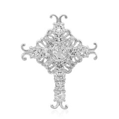 Pendentif en argent et Topaze blanche