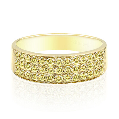 Bague en or et Diamant Jaune Canari SI (Annette)