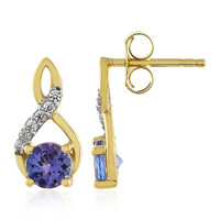 Boucles d'oreilles en or et Tanzanite (La Revelle)