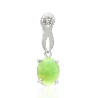 Pendentif en argent et Chrysoprase impériale