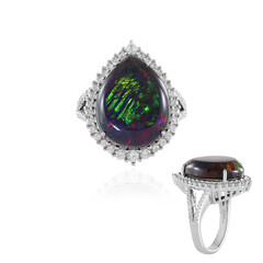 Bague en argent et Opale Mezezo (Adela Silber)