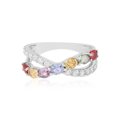 Bague en argent et Saphir