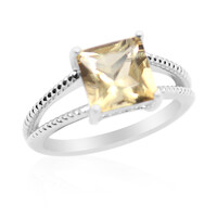 Bague en argent et Labradorite dorée