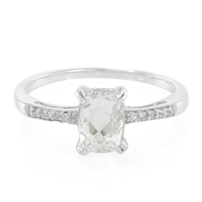 Bague en argent et Béryl de l'Himalaya