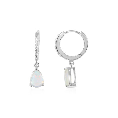 Boucles d'oreilles en argent et Opale Welo
