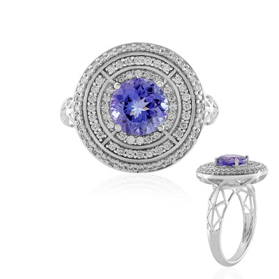 Bague en or et Tanzanite AAA (de Melo)