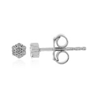 Boucles d'oreilles en argent et Diamant I1 couleur (I)