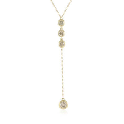 Collier en or et Diamant champagne I2 (de Melo)