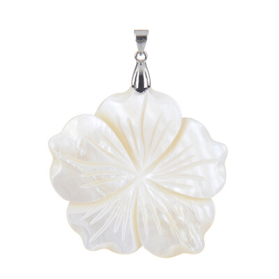 Pendentif en argent et Nacre