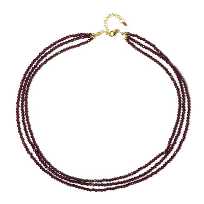 Collier en argent et Grenat du Mozambique