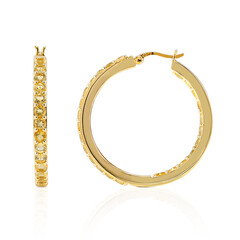 Boucles d'oreilles en argent et Citrine