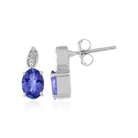 Boucles d'oreilles en argent et Tanzanite