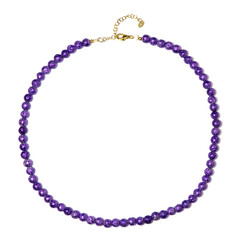 Collier en argent et Perle de lave pourpre