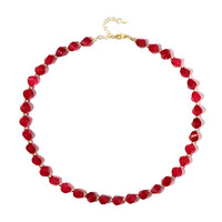 Collier en argent et Quartz fuchsia