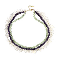Collier en argent et Préhnite