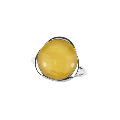 Bague en argent et Ambre baltique (dagen)