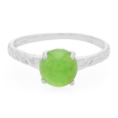 Bague en argent et Chrysoprase impériale