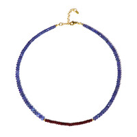 Collier en argent et Tanzanite