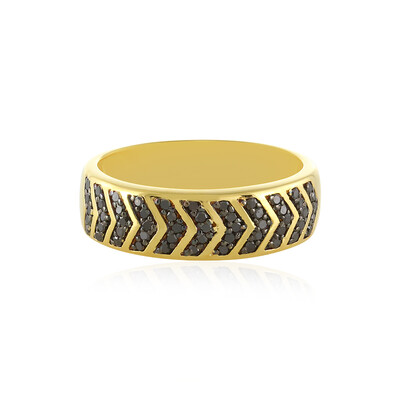 Bague en argent et Diamant noir