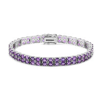 Bracelet en argent et Améthyste