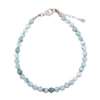 Bracelet en argent et Larimar