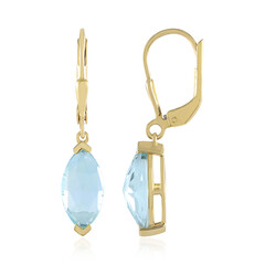 Boucles d'oreilles en argent et Topaze bleu ciel (KM by Juwelo)