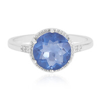 Bague en argent et Fluorite à couleur changeante