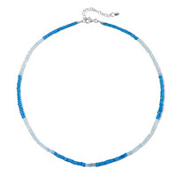 Collier en argent et Aigue-marine