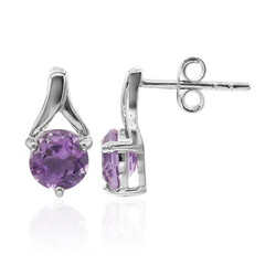 Boucles d'oreilles en argent et Améthyste