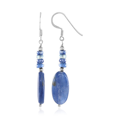 Boucles d'oreilles en argent et Kyanite