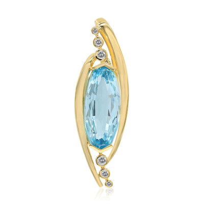 Pendentif en or et Topaze bleu ciel (Adela Gold)