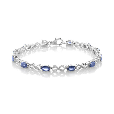 Bracelet en argent et Saphir bleu