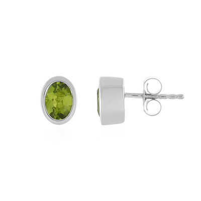 Boucles d'oreilles en argent et Péridot
