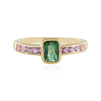 Bague en argent et Tourmaline verte de Benedito (Adela Silber)
