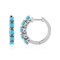 Boucles d'oreilles en argent et Turquoise Sleeping Beauty (Faszination Türkis)