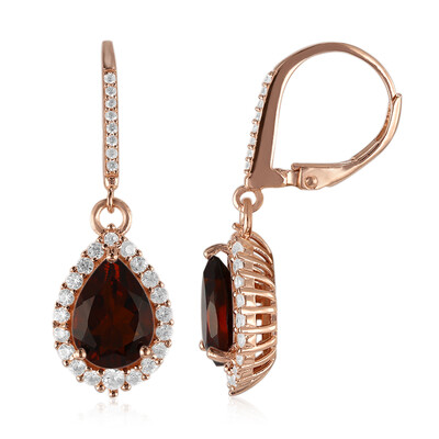 Boucles d'oreilles en argent et Citrine Madère