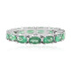 Bague en argent et Apatite verte