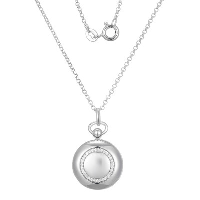Collier en argent et Zircon (Adela Silber)