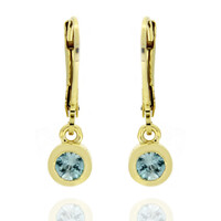 Boucles d'oreilles en argent et Zircon de Ratanakiri