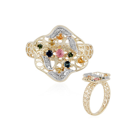 Bague en or et Tourmaline rose (Ornaments by de Melo)