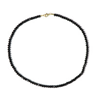 Collier en argent et Spinelle noir