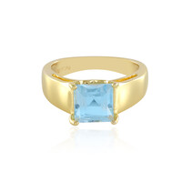 Bague en argent et Topaze bleu ciel